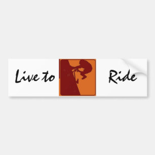 BMX Bike Rider Live to Ride Bumper Sticker