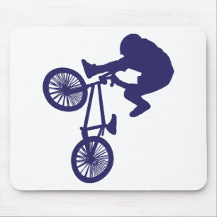 BMX BIKE RIDER MOUSE PAD