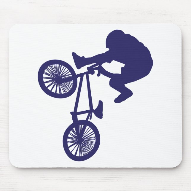 BMX BIKE RIDER MOUSE PAD (Front)
