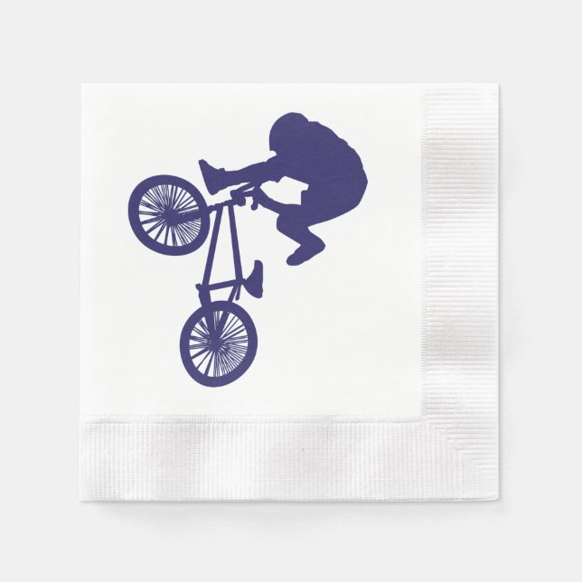 BMX Bike Rider Napkin (Front)