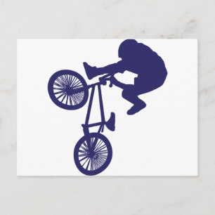 BMX BIKE RIDER POSTCARD