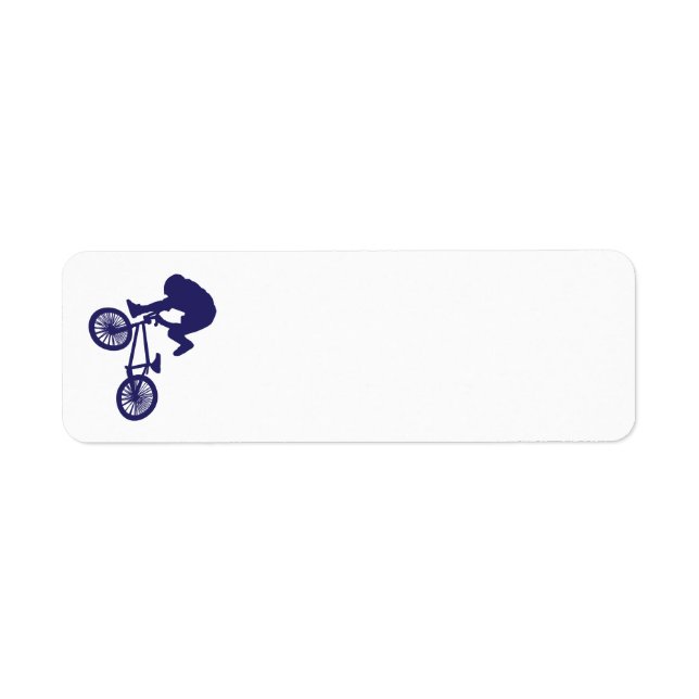 BMX Bike Rider Return Address Label (Front)