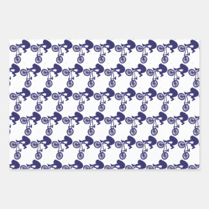 BMX Bike Rider Wrapping Paper Sheet