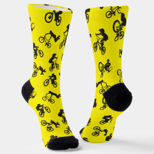 Bmx Bike Socks - Yellow Bmx Freestyle Socks 