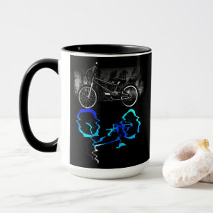 BMX Bike Sport Coloured Reflection  Mug