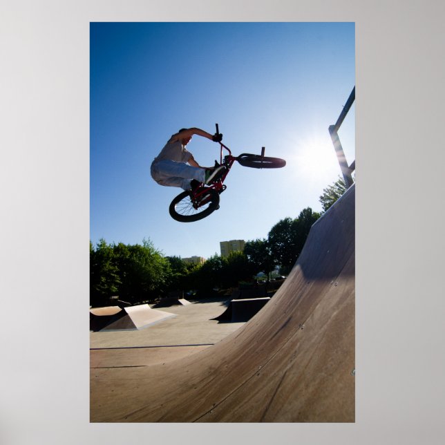 BMX Bike Stunt bar spin Poster (Front)