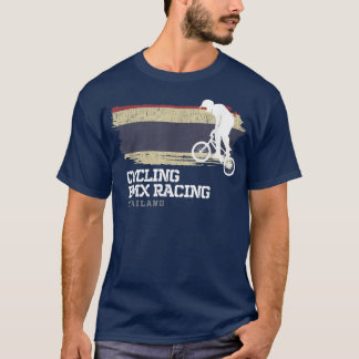 BMX Bike Thailand Flag Biking Cycling Racing BMX  T-Shirt