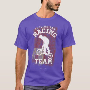 BMX Bike Tonga Flag Biking Cycling Racing BMX 318 T-Shirt
