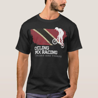 BMX Bike Trinidad & Tobago Flag Biking Cycling Rac T-Shirt