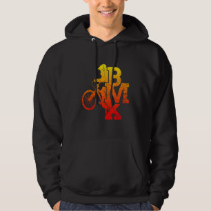 Bmx Biker Bicycle Cyclist Halfpipe Cyclists Bmx Hoodie