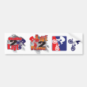 BMX Biker Ride to Live Bumper Sticker