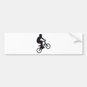 BMX biker trick jump Bumper Sticker