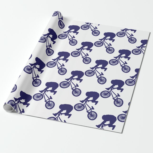 BMX-Biker Wrapping Paper (Unrolled)
