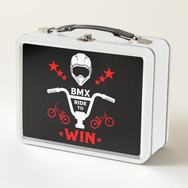 Bmx Bikers Freestyle Metal Lunch Box (Front)