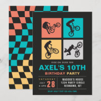 BMX Birthday Invitation | Bike Invitation