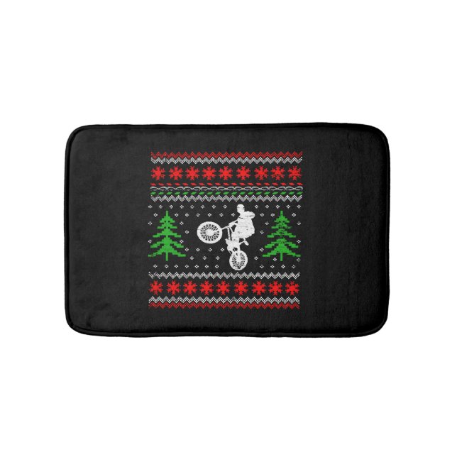 BMX Christmas Bath Mat (Front)