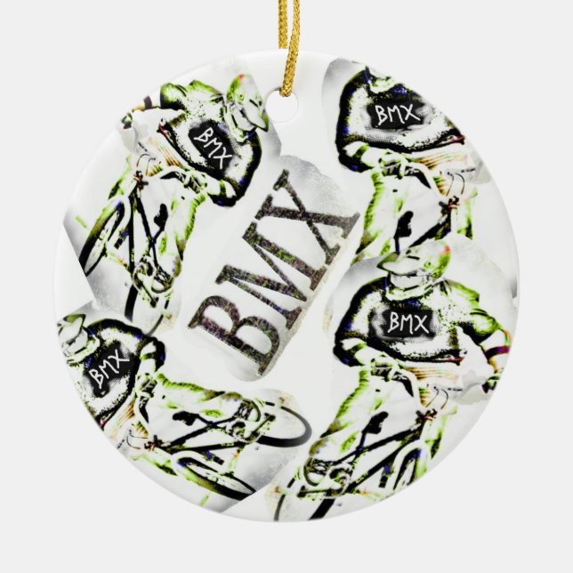 BMX  Christmas Ornament (Front)