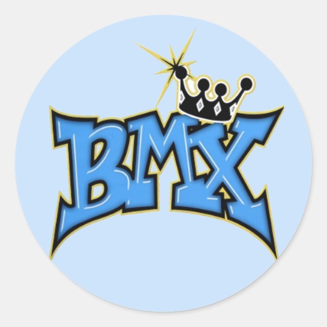 BMX CLASSIC ROUND STICKER (Front)