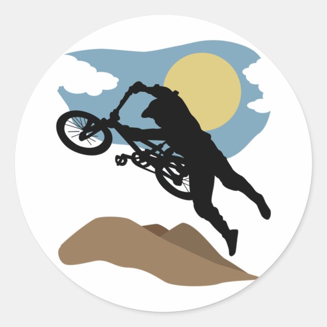 BMX CLASSIC ROUND STICKER (Front)
