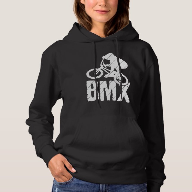 BMX color bike fans bike  MTB biker retro BMX  4 Hoodie (Front)