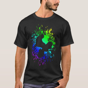 BMX colour bicycle fans bike biker BMX bicyclist T-Shirt