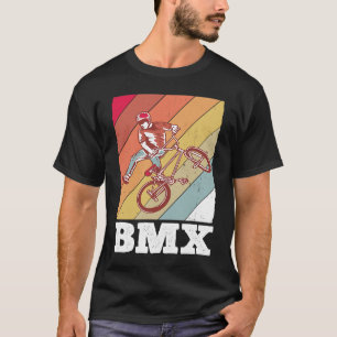 BMX colour bicycle fans bike biker BMX bicyclist v T-Shirt