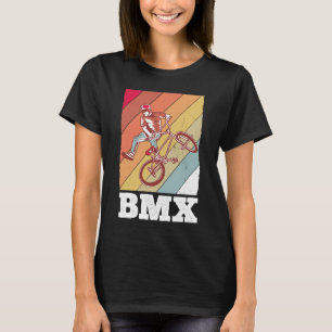 BMX colour bicycle fans bike biker BMX bicyclist v T-Shirt