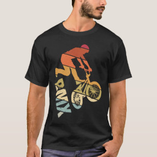 BMX colour bicycle fans bike biker BMX bicyclist v T-Shirt