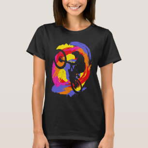 BMX colour bike fans bike MTB biker retro BMX 1 T-Shirt
