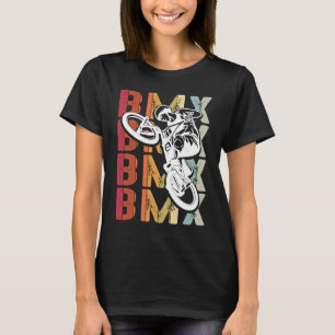 BMX colour bike fans bike MTB biker retro BMX 7 T-Shirt