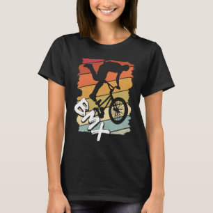 BMX colour bike fans bike MTB biker retro BMX 8 T-Shirt