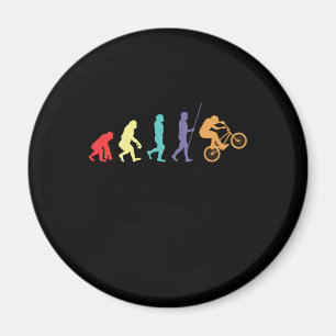 BMX Evolution Bicycle Cyclist Mountain Bike Gift Magnet