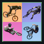 BMX Extreme Pop Art 2, Copyright Karen J Williams Poster<br><div class="desc">BMX Bikes</div>