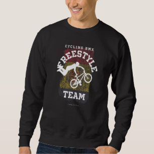 BMX Freestyle Bike Andorra Flag Biking Cycling BMX Sweatshirt