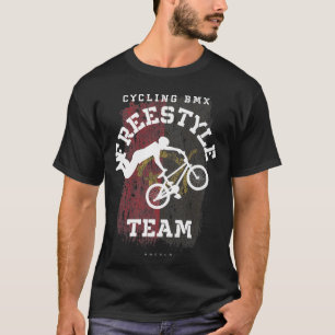BMX Freestyle Bike Angola Flag Biking Cycling BMX T-Shirt