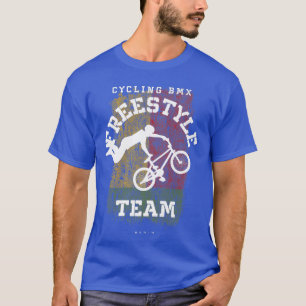 BMX Freestyle Bike Benin Flag Biking Cycling BMX   T-Shirt