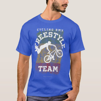 BMX Freestyle Bike Guinea Flag Biking Cycling BMX  T-Shirt