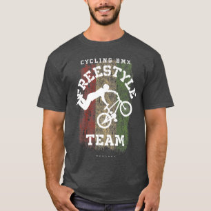 BMX Freestyle Bike Hungary Flag Biking Cycling BMX T-Shirt