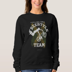 BMX Freestyle Bike Jamaica Flag Biking Cycling BMX Sweatshirt
