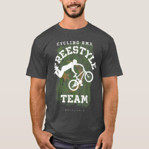 BMX Freestyle Bike Mauritania Flag Biking Cycling T-Shirt