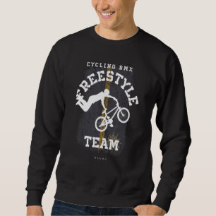 BMX Freestyle Bike Nauru Flag Biking Cycling BMX Sweatshirt