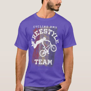 BMX Freestyle Bike Paraguay Flag Biking Cycling BM T-Shirt