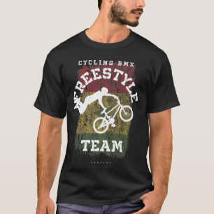 BMX Freestyle Bike Senegal Flag Biking Cycling BMX T-Shirt