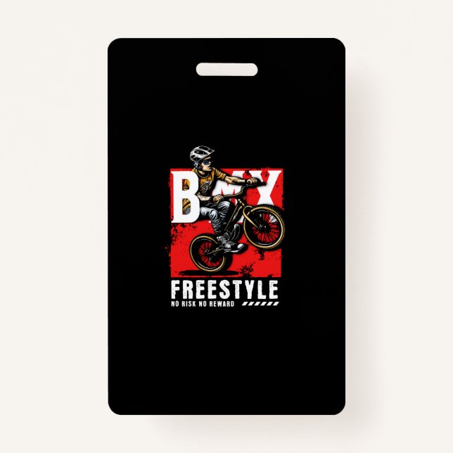 Bmx Freestyle ID Badge (Front)