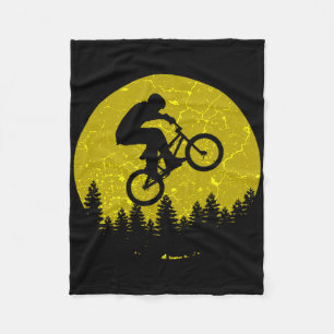 Bmx Freestyle Racing Love Bicycle Mountain Biking Fleece Blanket