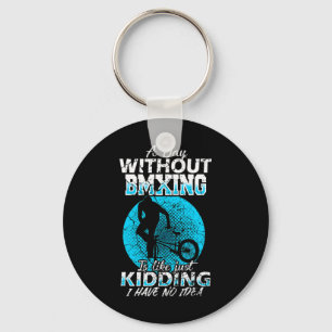 Bmx Freestyle Racing Love Bicycle Mountain Biking Key Ring