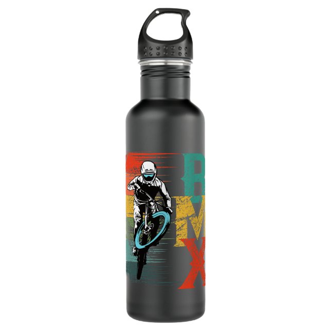 BMX Freestyle Stuns Bike MTB Retro Downhill Bicycl 710 Ml Water Bottle (Front)