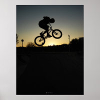BMX freestyler stunt jump