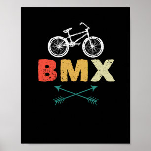 BMX Halfpipe Bicycle Motocross Biker Bike Poster