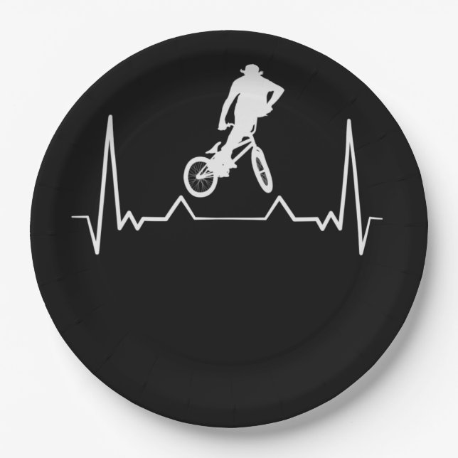 BMX Heartbeat Paper Plate (Front)